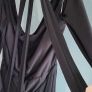 H&M black full length cowl fronted backless strappy dress Sz 12 UK - Rrp 69.99 (New) Image 6