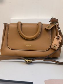 Slouchy Rogue satchel, honey tan