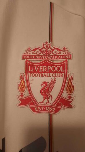 Liverpool 2010-2011 Away Jersey Suarez Edition Size S