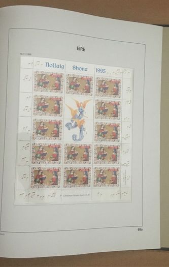 1929-1995 Ireland Commemorative incl sheetlets & 1968-1995 Definitive (inc Gerl series, Architecture & Treasures inc Enschede) Stamp Collection in Davo Album. (shown in 95 images)