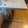 Home Office Desk - Beech with silver cantilever Image 4
