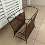 Iron and Bamboo Magazine Rack Image 3