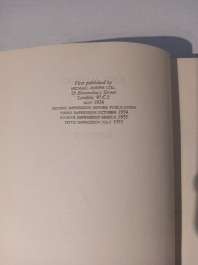 Bhowani Junction by John Masters 1955 Edition