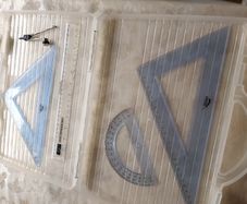 30cm Big Size Geometry Set with Compass + Hardshell Protective Bag