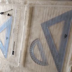30cm Big Size Geometry Set with Compass + Hardshell Protective Bag