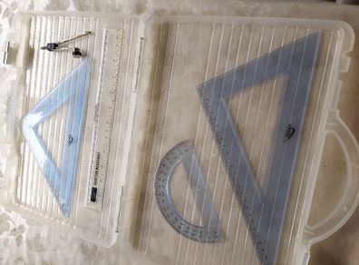 30cm Big Size Geometry Set with Compass + Hardshell Protective Bag