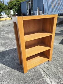 Heavy oak bookcase