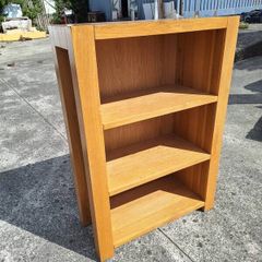 Heavy oak bookcase