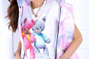 Black and White Stylish T-Shirt with Teddys