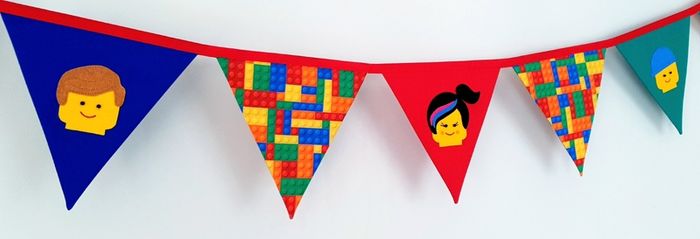 Adorable Lego Themed Bunting
