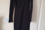 River Island Midi black dress size UK 8. Long 101 cm