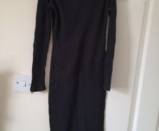 River Island Midi black dress size UK 8. Long 101 cm