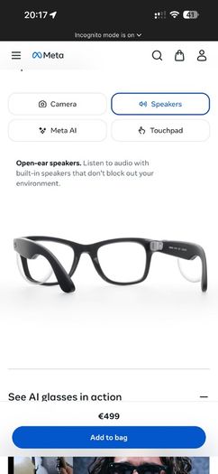 Meta AI glasses