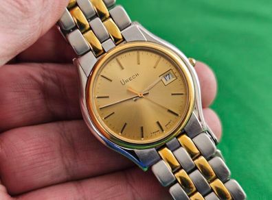 Vintage Swiss Made Urech Quartz Swiss Watch 1980s