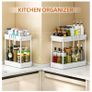 Brand New Puricon 2 Set Under Sink Shelf, 2 Tier Standing Shelf Kitchen Worktop Shelf Organizer Image 2