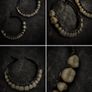 Resin Teeth and Molten Metal Oddity Ear Hoops Image 6