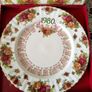 Royal Albert Old Country Roses 1980 Calendar Plate Image 2