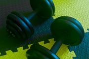Cast iron dumbbells