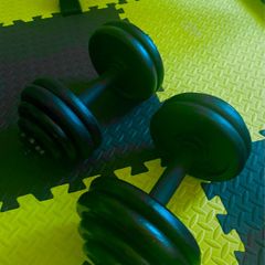 Cast iron dumbbells