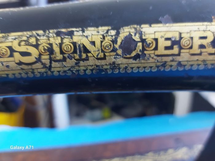 Vintage, Very Old, Singer Sewing Machine, would suit Seamstress window display or Bar memorabilia
