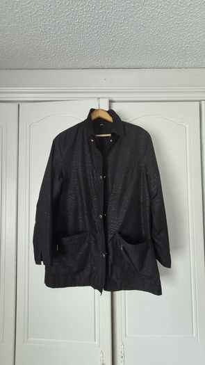 ladies black raincoat