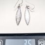 925 Silver Vintage Textured Earrings Image 7