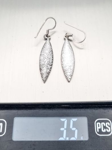 925 Silver Vintage Textured Earrings