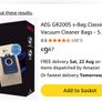 s-bag Classic GR200S Vacuum Cleaner Bags (3 Pack) Image 5