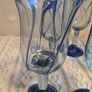 Hand blown rustic style wine glasses set of 6 Image 3