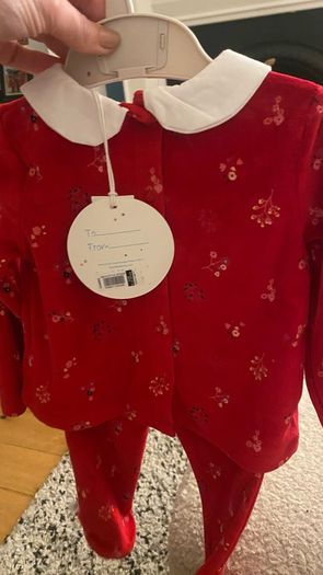 Leigh Tucker Baby Christmas outfit