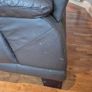 Brown Leather Sofa Suite Image 4