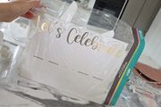 prosecco stand with glasses