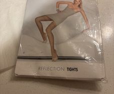 Wolford Reflection Tights - Size L - Lichen Colour ( Green/ Greyish)