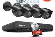 SANNCE 8CH 1TB HD CCTV System Output DVR Security Cameras IR night Waterproof Surveillance