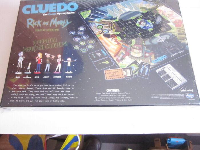 New Cluedo Rick and Morty Mystery Board Game