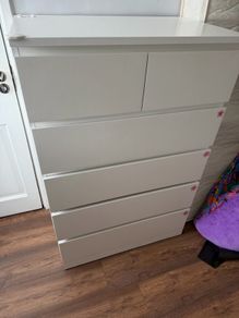 IKEA MALM White Chest of Drawers