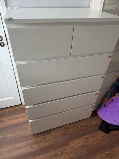 IKEA MALM White Chest of Drawers