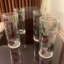 Vintage 50's/60's Tumblers with Hand Painted Apples/Grapes Design Image 3