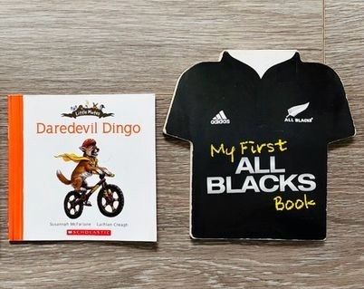 Australia/New Zealand Children's Books - Children's Book Bundle - My First All Blacks Book & Daredevil Dingo