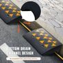 Rubber Curb Ramp 2 Pack, 6" Rise Height Heavy-Duty 33069 lbs/15 T Capacity Threshold Ramps Image 2