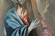 An Original Rare Print from Picture Relics - Christ carrying the Cross (1605) by EL GRECO