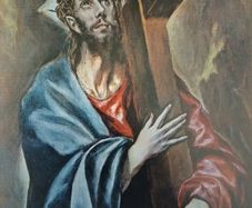 An Original Rare Print from Picture Relics - Christ carrying the Cross (1605) by EL GRECO