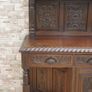 Victorian Irish Jacobean Revival Carved Oak Court Cupboard Image 3