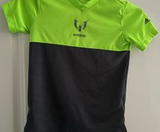 adidas Messi jersey green grey 9-10 y