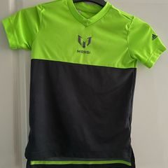 adidas Messi jersey green grey 9-10 y