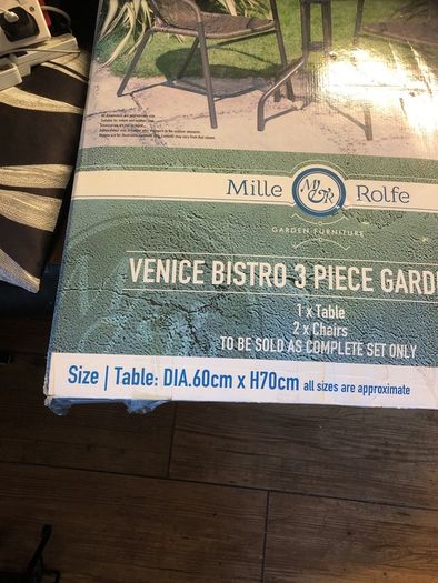 Garden glass top table
