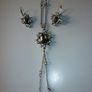 Necklace Pendant Earring Set.  Vintage chain & ear rings Image 4