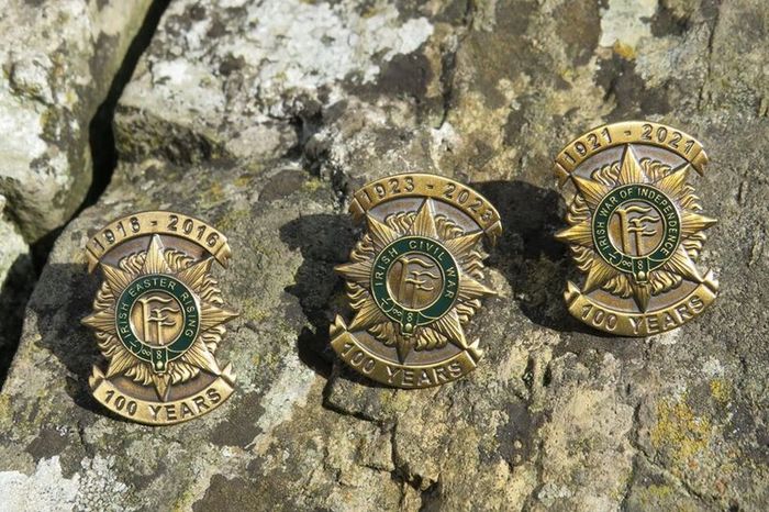 green set Irish Easter Rising, Irish Independence, Irish Civil War Commemoration badges