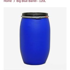 Blue Barrel 120L Clamp Lid