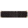 Bench 150 cm Black Real Leather and Solid Mango Wood Image 3